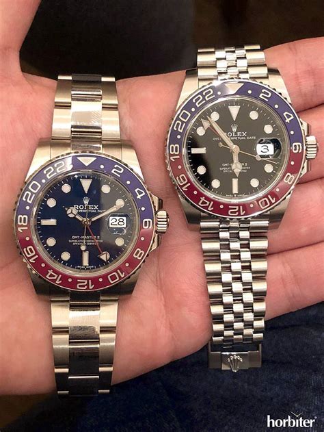 rolex gmt master ii jubilee vs oyster|rolex gmt master pepsi bezel.